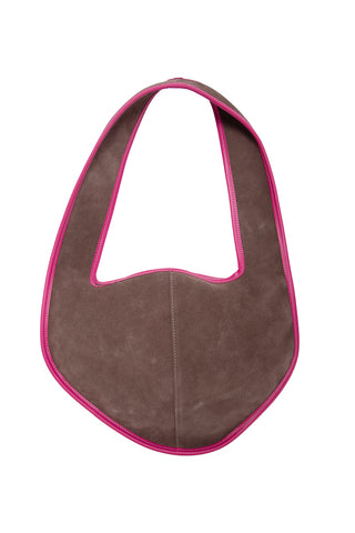 Brown suede bag