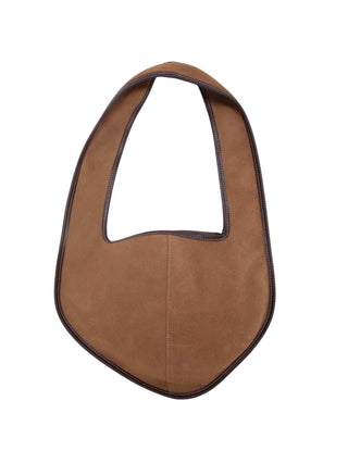 Camel suede bag