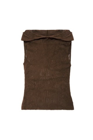 “Eyes off my B” brown top